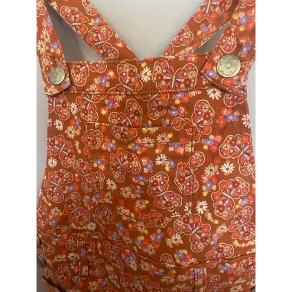 Vintage Style Toddler Overalls With Floral Print - Size 4 - 365Kids By Garanimal - Picture 4 of 6